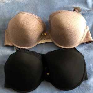 Adrienne Vittadini Bras - set of 2 - 40D